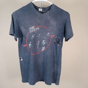 The Babys Hanes Vintage Band T Shirt Thrashed Faded Single Stitch Small